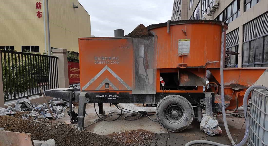 科瑪森新型盤式攪拌機(jī)正式上市投入現(xiàn)場工地使用